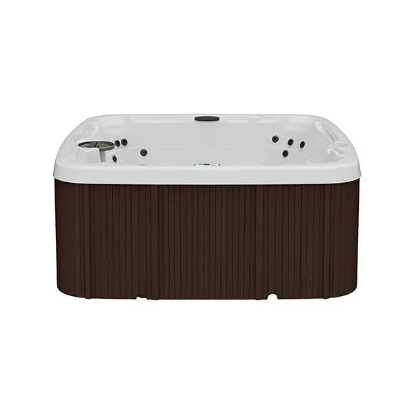 Lifesmart LS450DX seven-person hot tub, front view on white