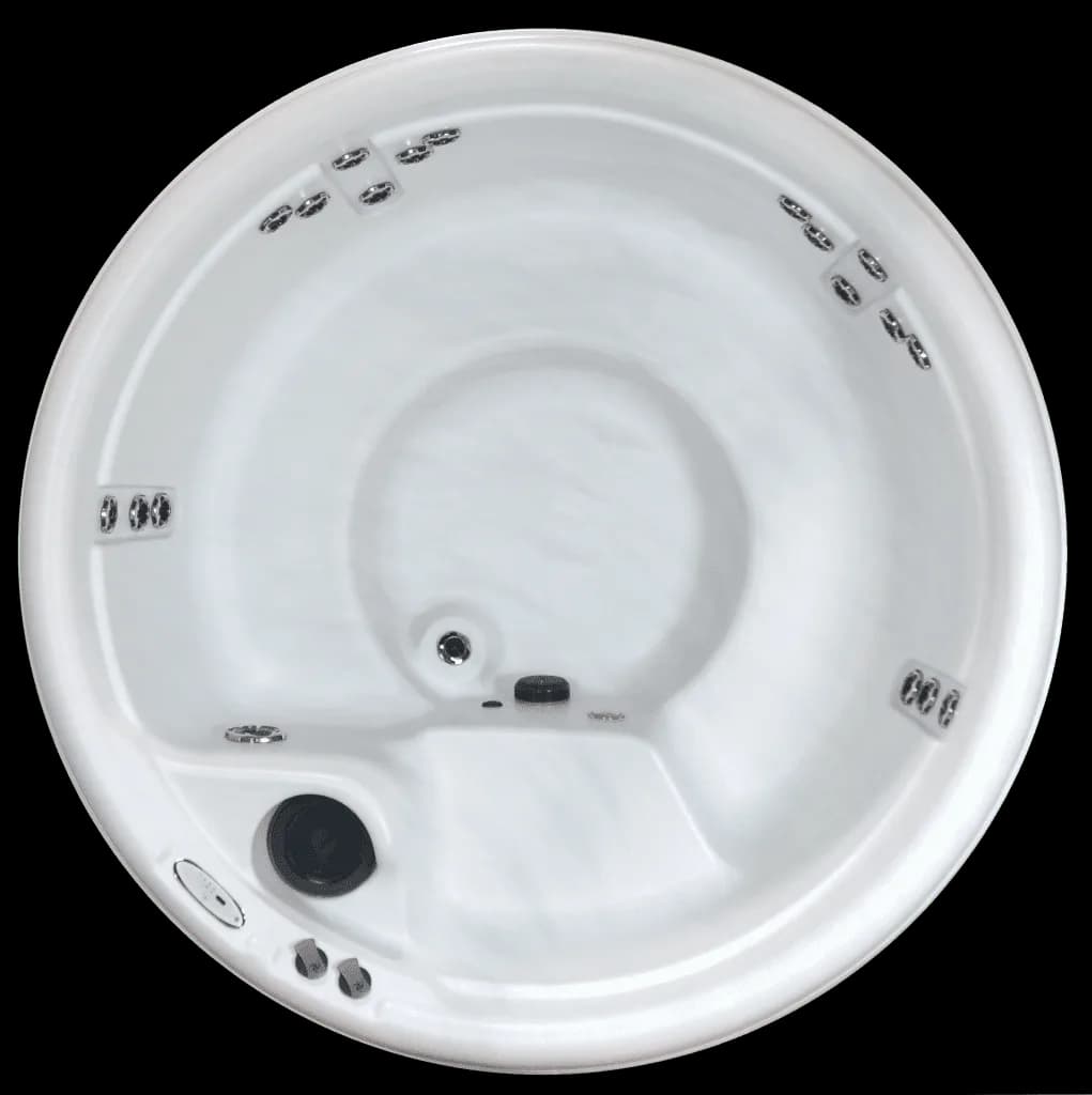 Nordic Crown II round hot tub seen from above