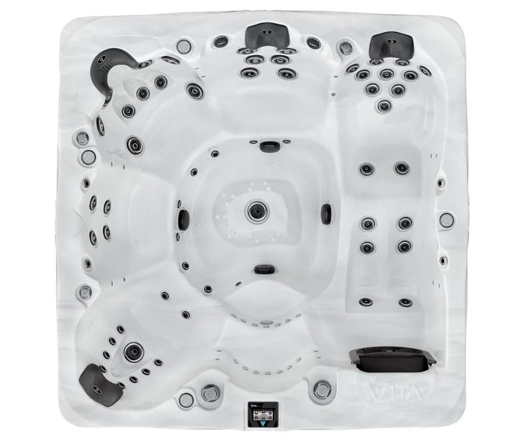 Vita Spa 700 Series hot tub viewed from above