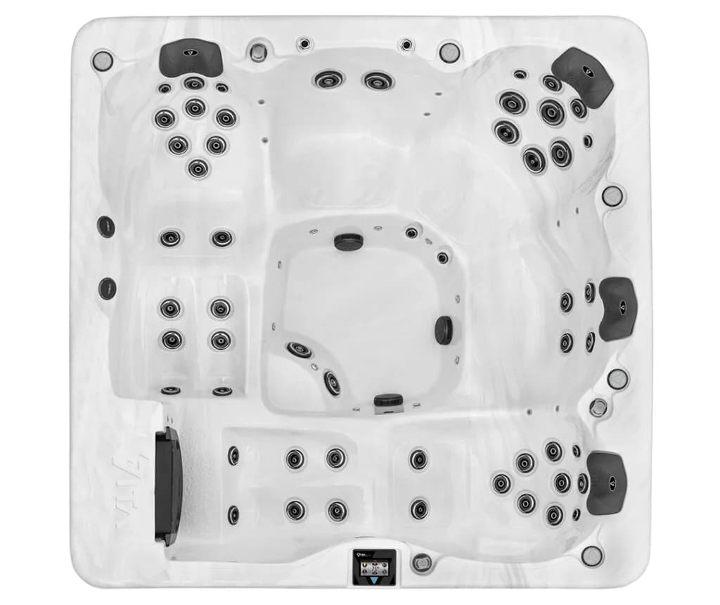 Vita Spa 500 Series hot tub viewed from above