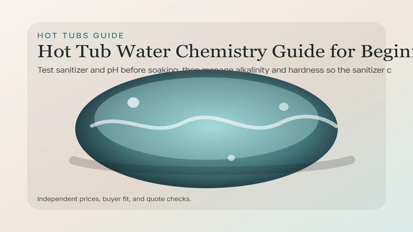 Hot Tub Water Chemistry Guide for Beginners